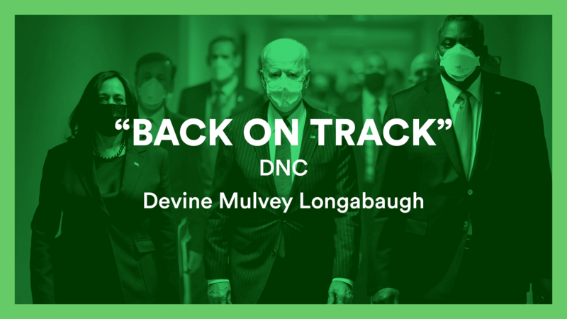 DNC Back on Track (green overlay)