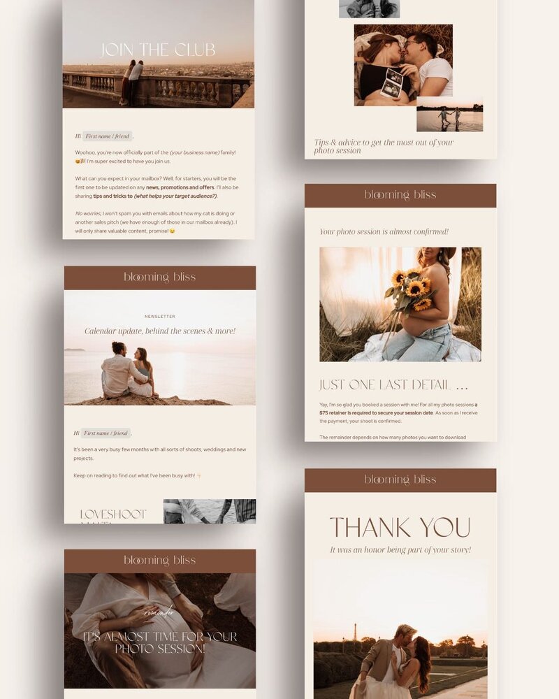 Minimal Flodesk templates for photographers Blooming Bliss 8