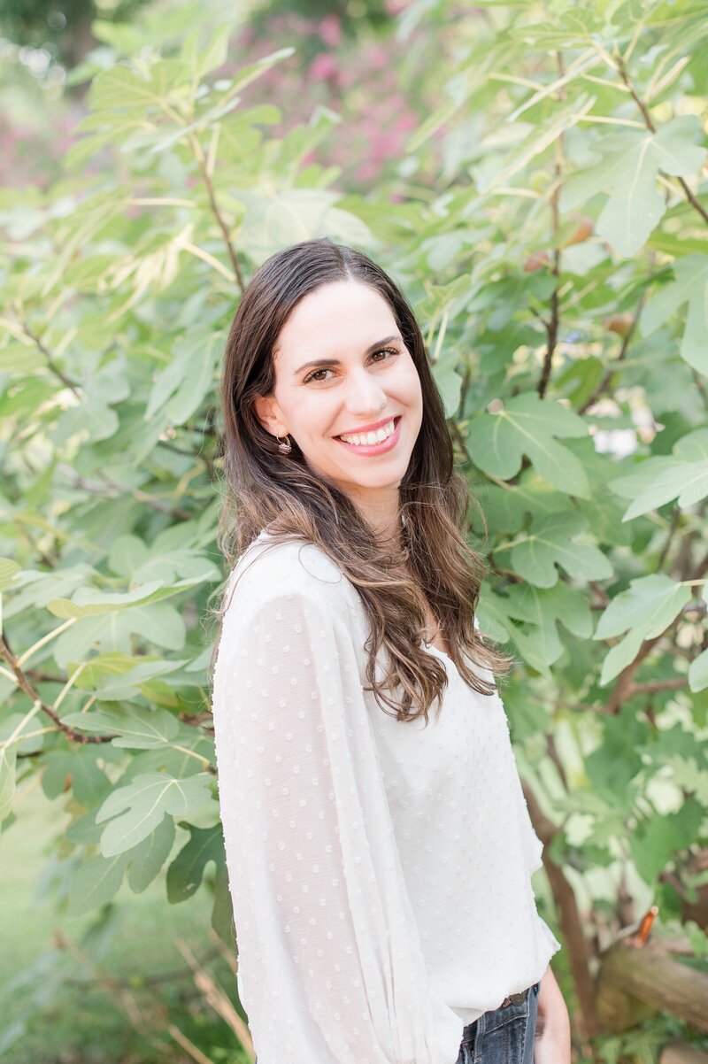 headshot with fig tree in background
