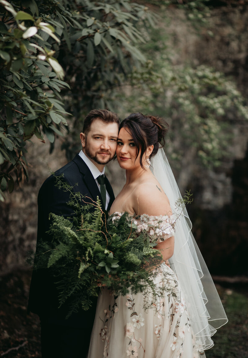 couple looking at the camera smiling