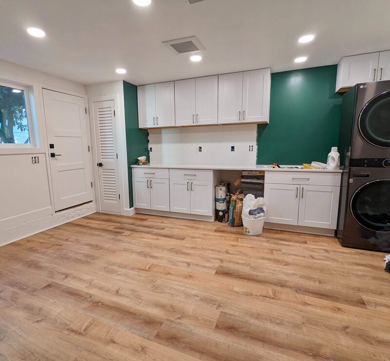 Modern laundry room addition Polk County