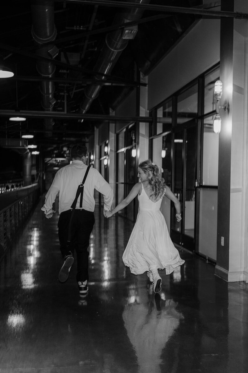 Bride and Groom portraits at the factory in Franklin TN 