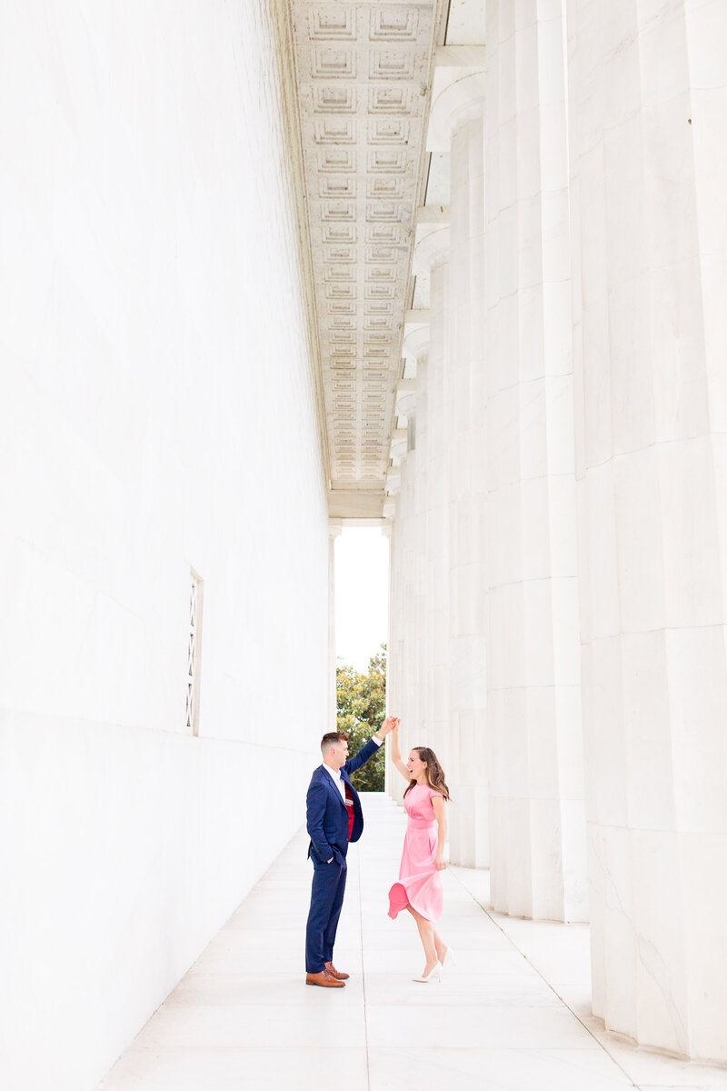 Lincoln Memorial Engagement Session DC Wedding Photographer-13