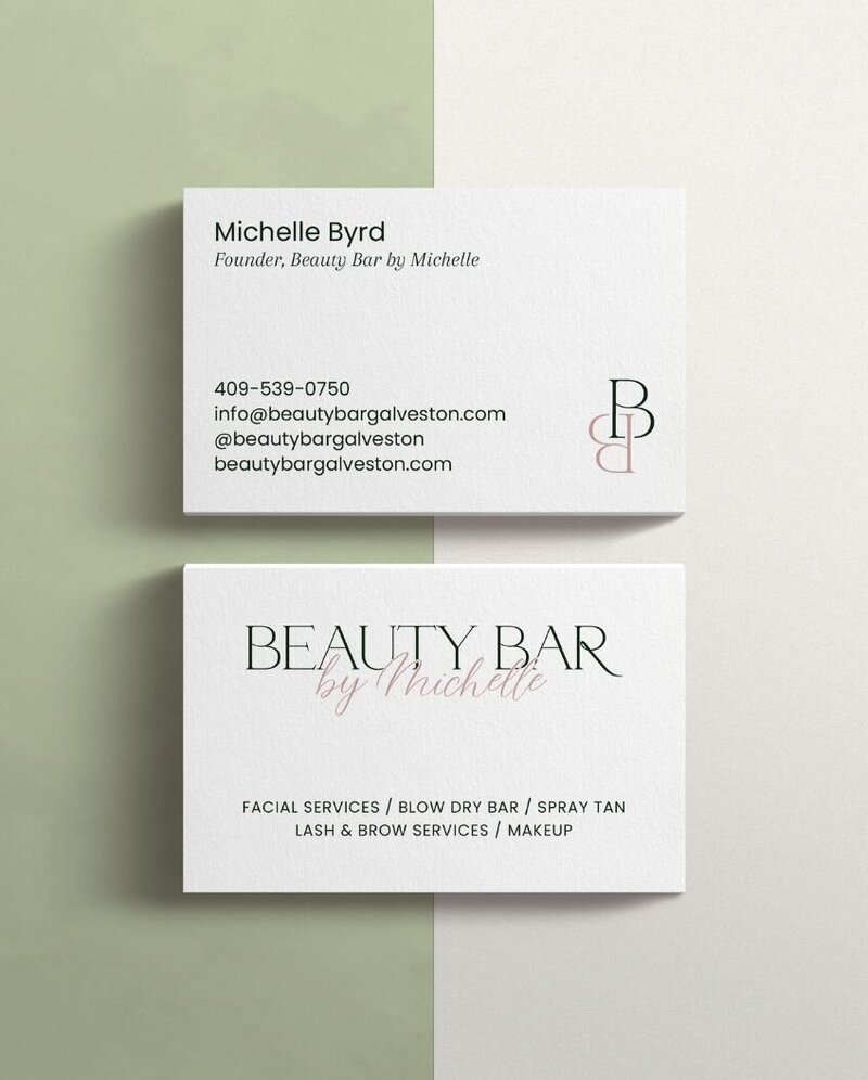 Galveston Beauty Business Card Branding