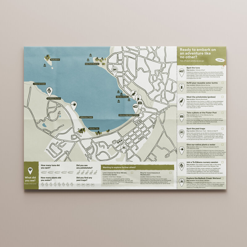 Love Wanaka map designed for children to explore Wanaka.