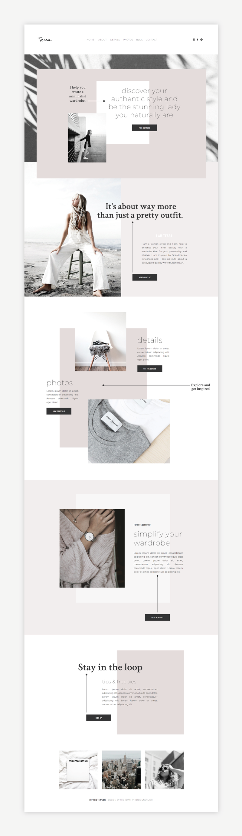Tessa Shop Showit Website Templates The Roar Web Design For Creative Minimalist Entrepreneurs Launch your website in less than 24 hours with our showit templates. tessa shop showit website templates