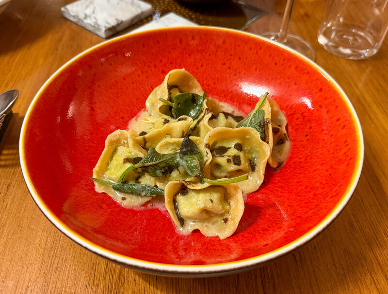 Pasta at Ristorante La Sosta in Pisa, Italy.