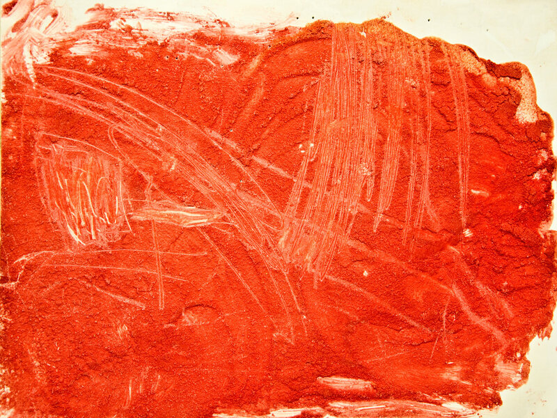 Brent Ray Fraser Abstract Tempura with Sand Painting 1982