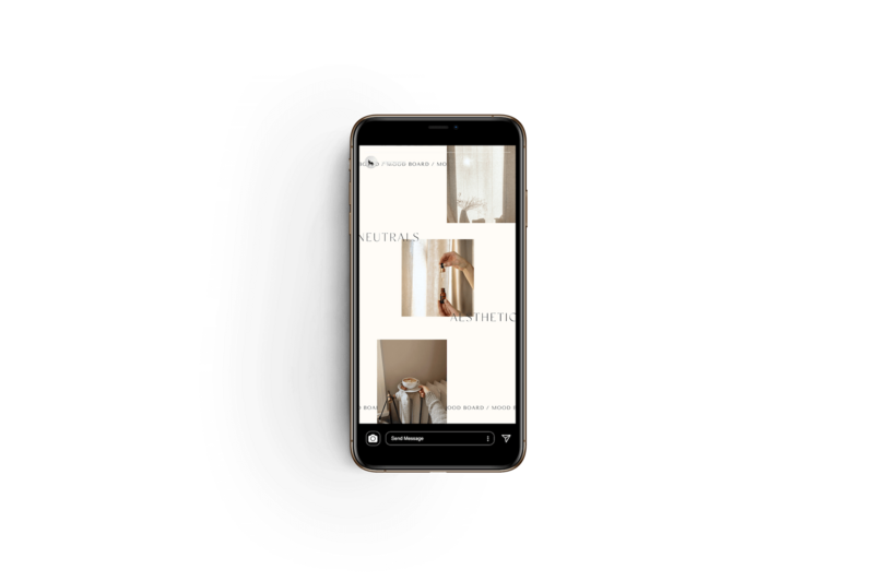 Minimalistische Instagram story templates