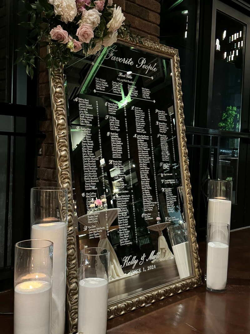 Large Mirror Seating Chart