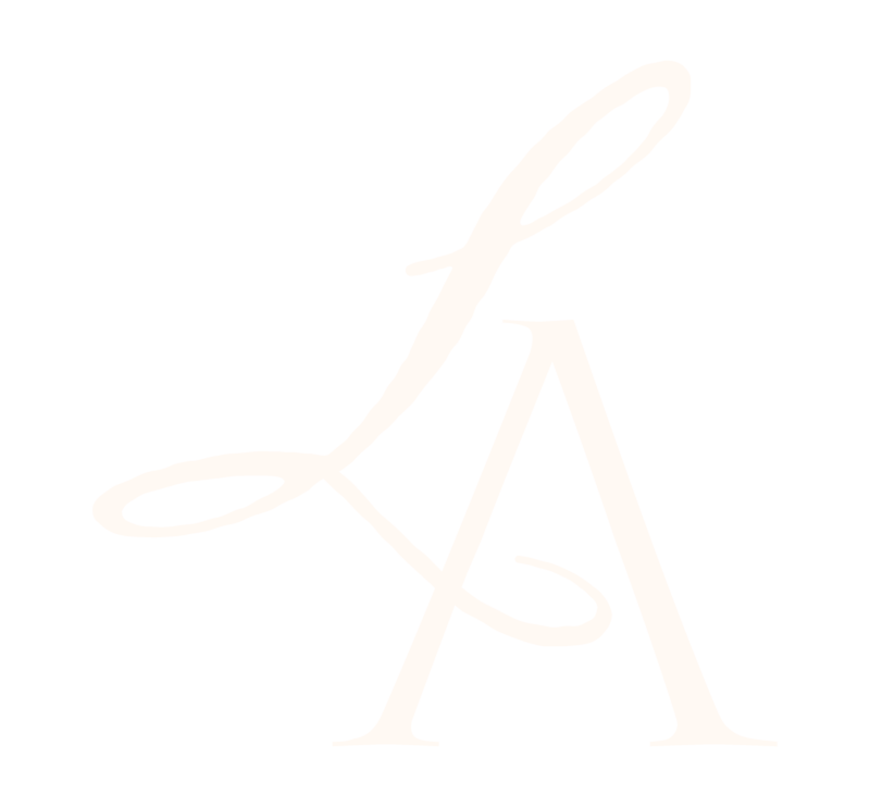 Laura-Anne monogram logo ivory