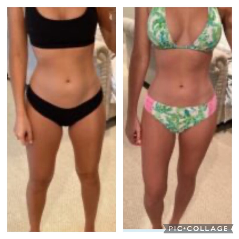 Before and after of Brittany