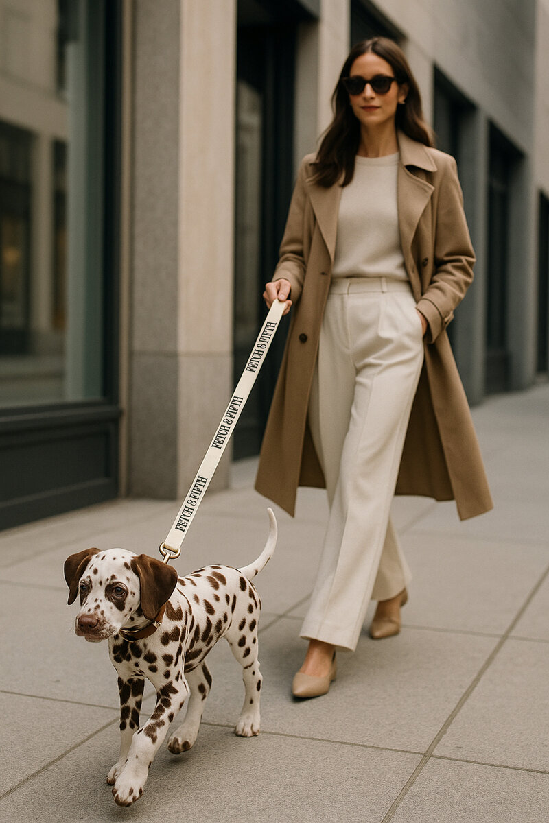 luxury dog leash fetch and fifth pet boutique