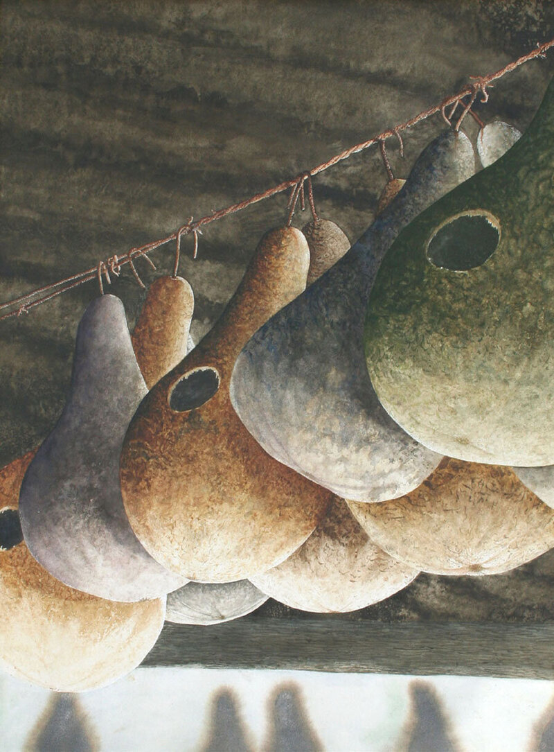 Gourds  Alan Shuptrine, 40 X 30 inches, wrapped canvas