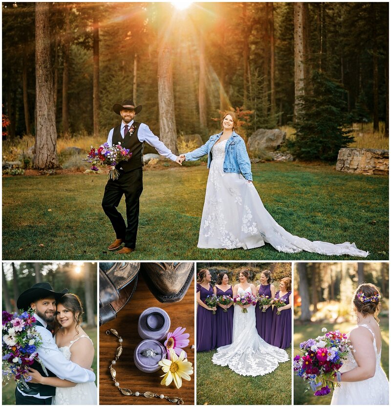 COLOR FILLED wildflower fall WEDDING tucked away at mountainside weddings