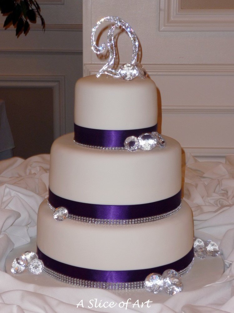 bling wedding cake