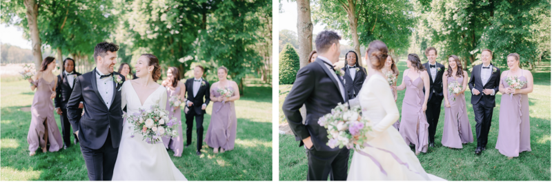 Morgane Ball photographer Wedding Chateau de Champlatreux Paris France  bride groom photo session and bridal party bridesmaids and groomsmen