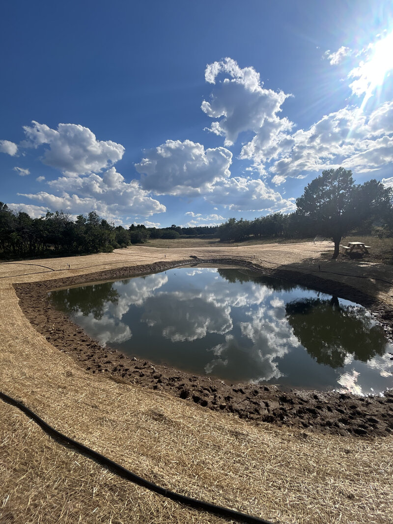 Before and after landscaping remodel of a Western Colorado property