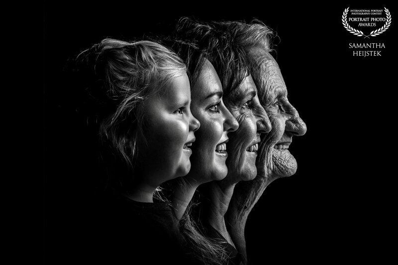 Generatie foto vier generaties
