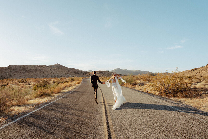 Bride and groom during golden hour elopement in Idaho wedding/elopement - photographed by The Storytellers