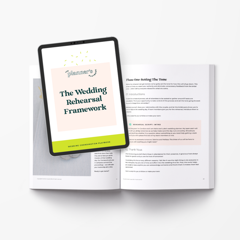 Wedding Rehearsal Framework 2