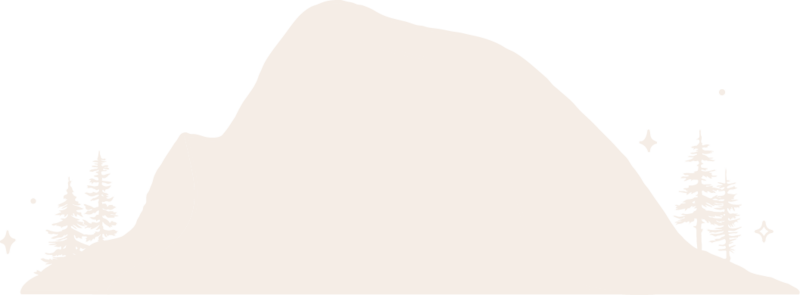 white mountain outline