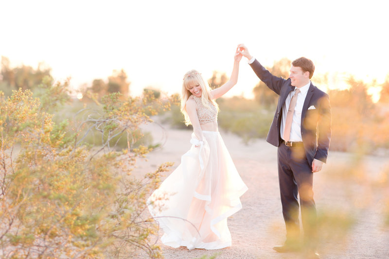 Fairytale Desert Engagement Session | Amy & Jordan Photography