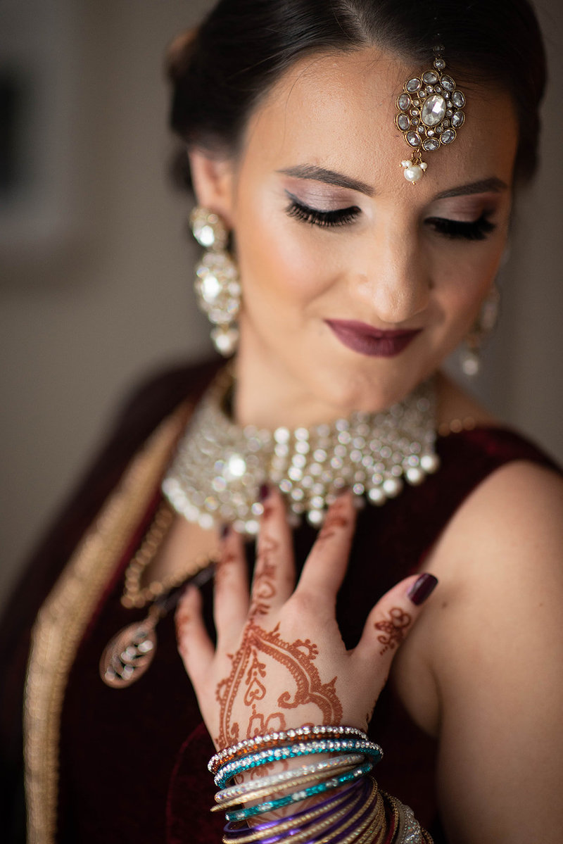 Indian bride detail photo