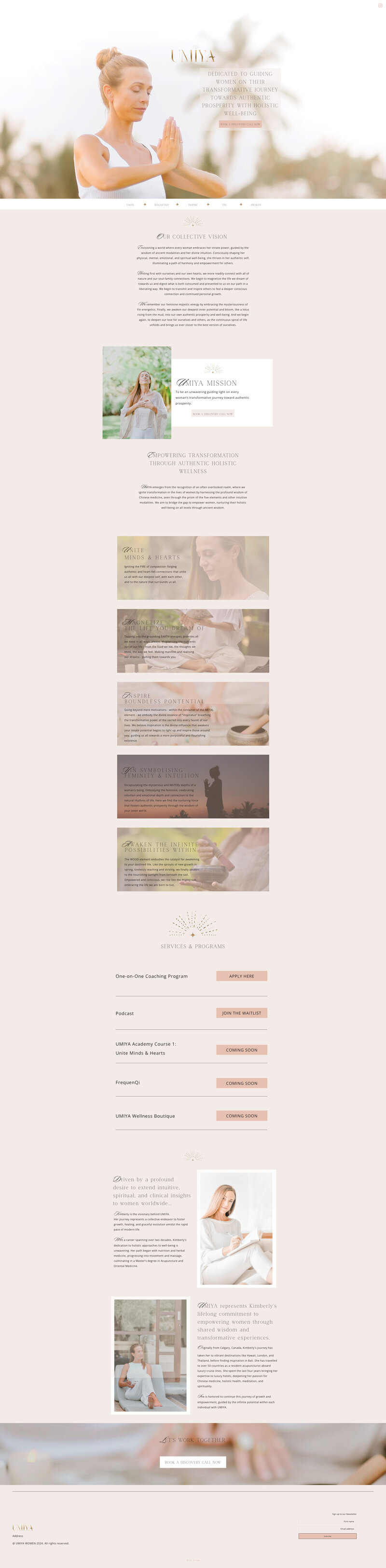 Ygrec studio web design for wellness coach img 3