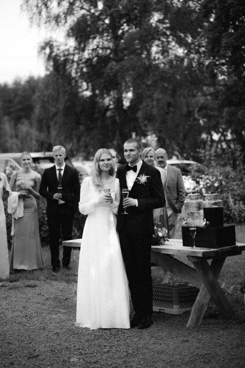 Wedding photo of an Intimate  wedding reception  in Porvoo by photographer Hannika Gabrielsson