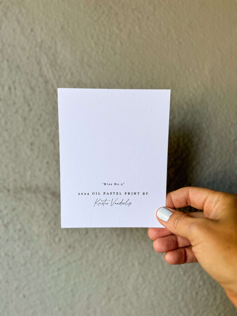 Postcard Rise No. 2 back