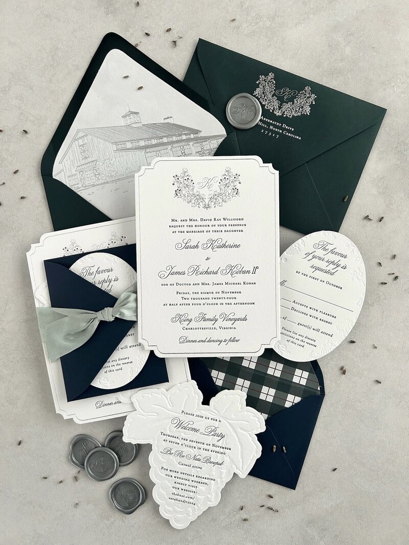 Lindsey Ellen Paper Co. logo – custom wedding stationery designer