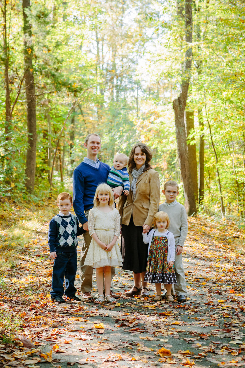 Reston Family Photographer Five kids