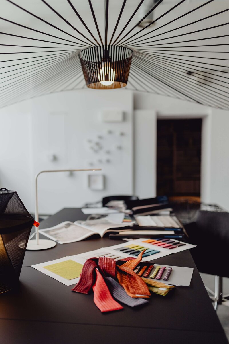 Modern Houston apartment interior with custom lighting and styling