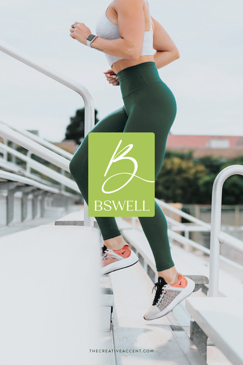 bswell logo design for fitness coach