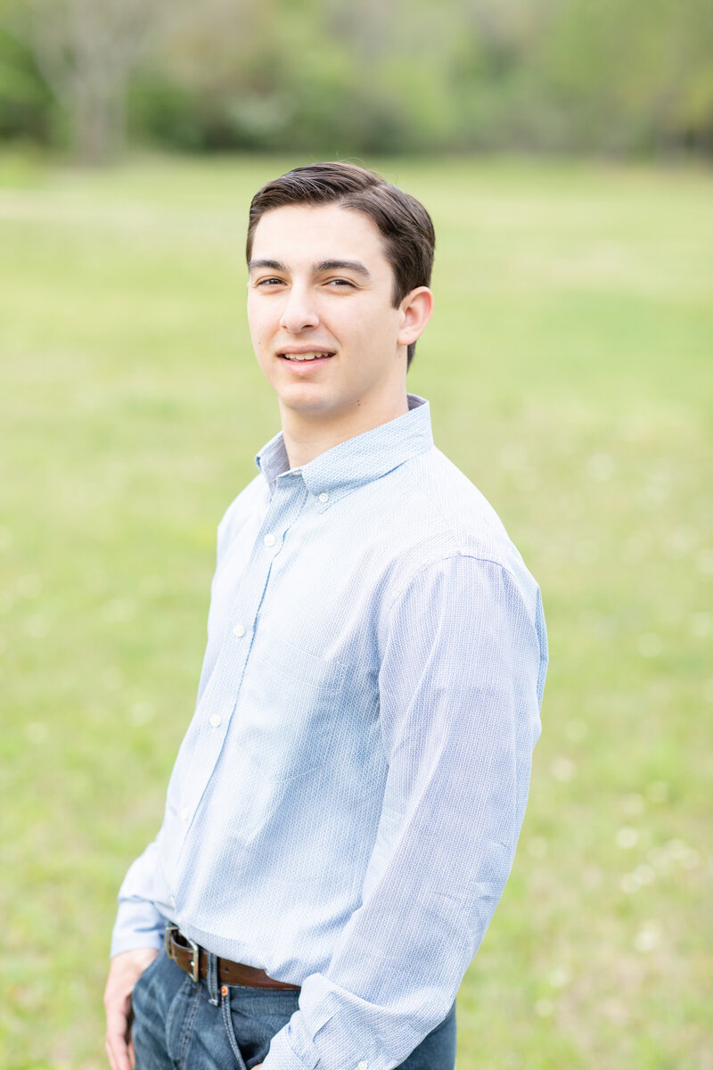 High School Senior Boy, Collared Shirt, Jeans, Light and Airy, Fun and Adventurous Photography for Seniors