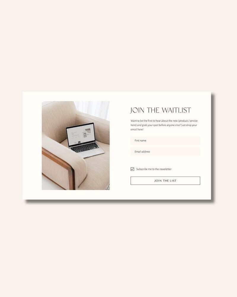 Minimal Flodesk opt-in forms Wabi Sabi 4