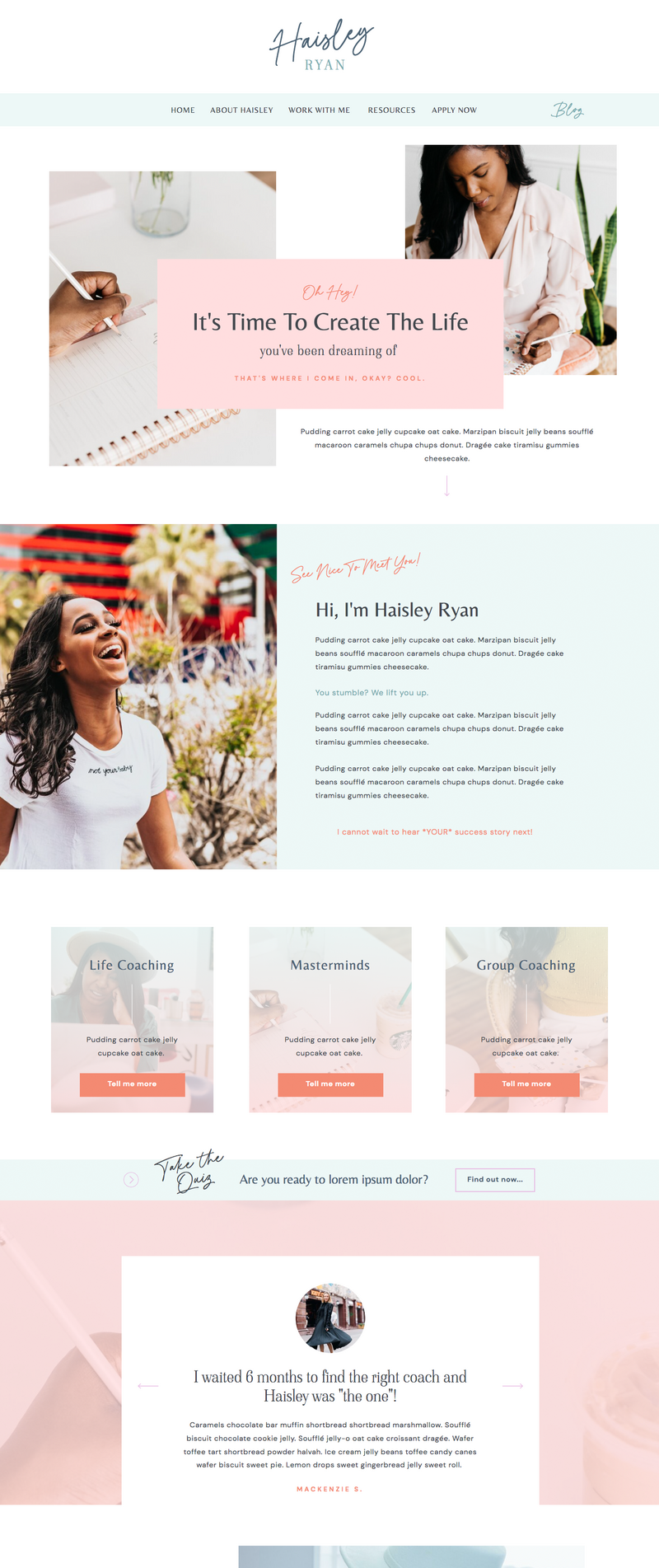 Affordable and easy to install premade Showit website template