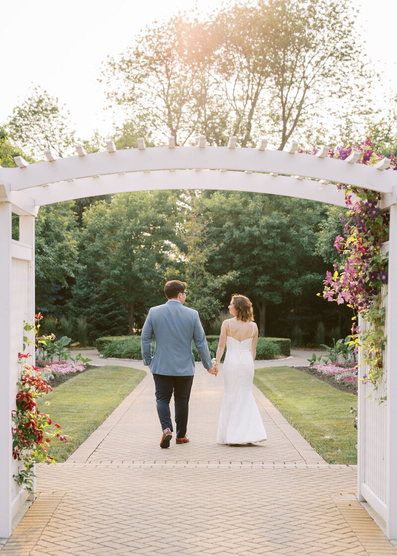 B&A on their wedding day