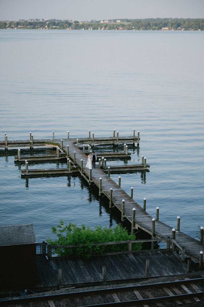 cute bride and groom couple at bristol mountain occasions wedding venue