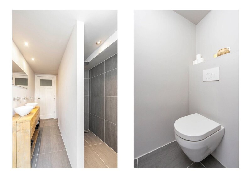 Verbouwde luxe badkamer