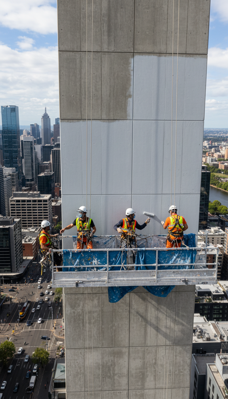 Commercial Painting for Melbourne High Rise Buildings