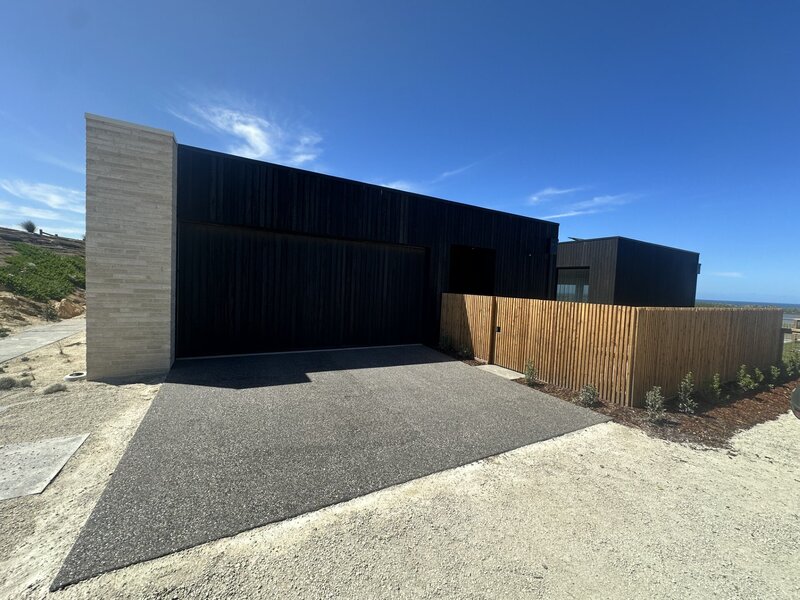 Exposed Aggregate concrete driveway by Templeton's Concreting in Warrnambool. 