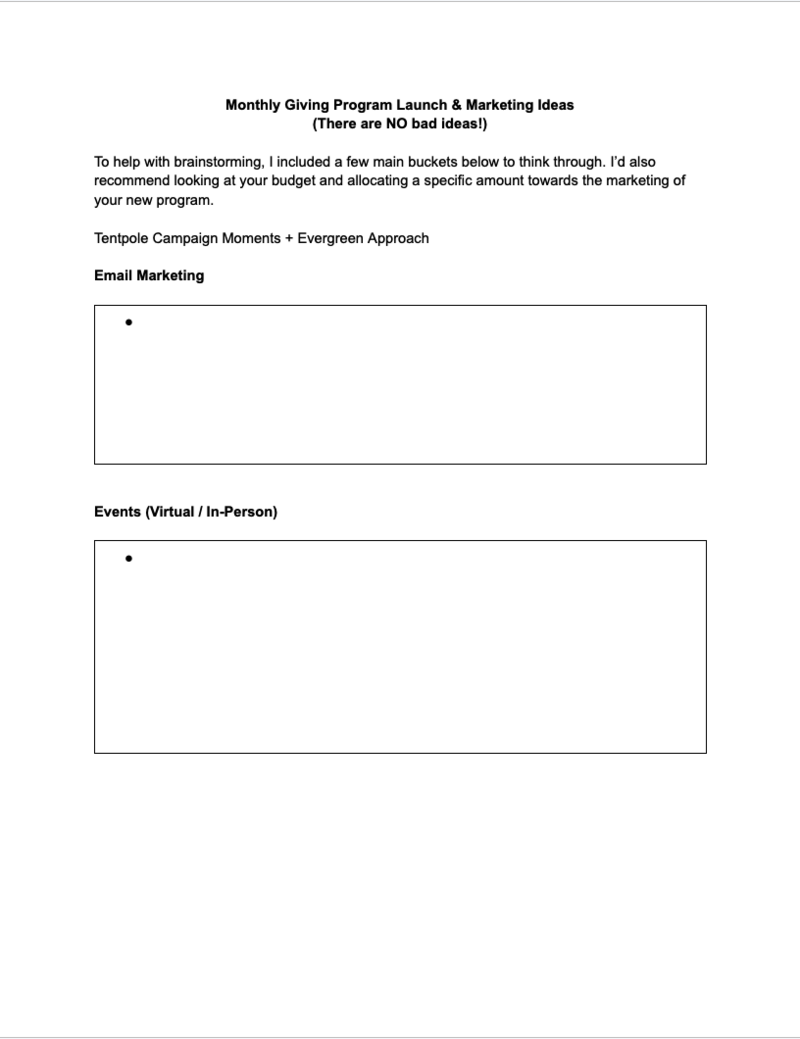MOKA Monthly Giving Program Fundraise Up Form