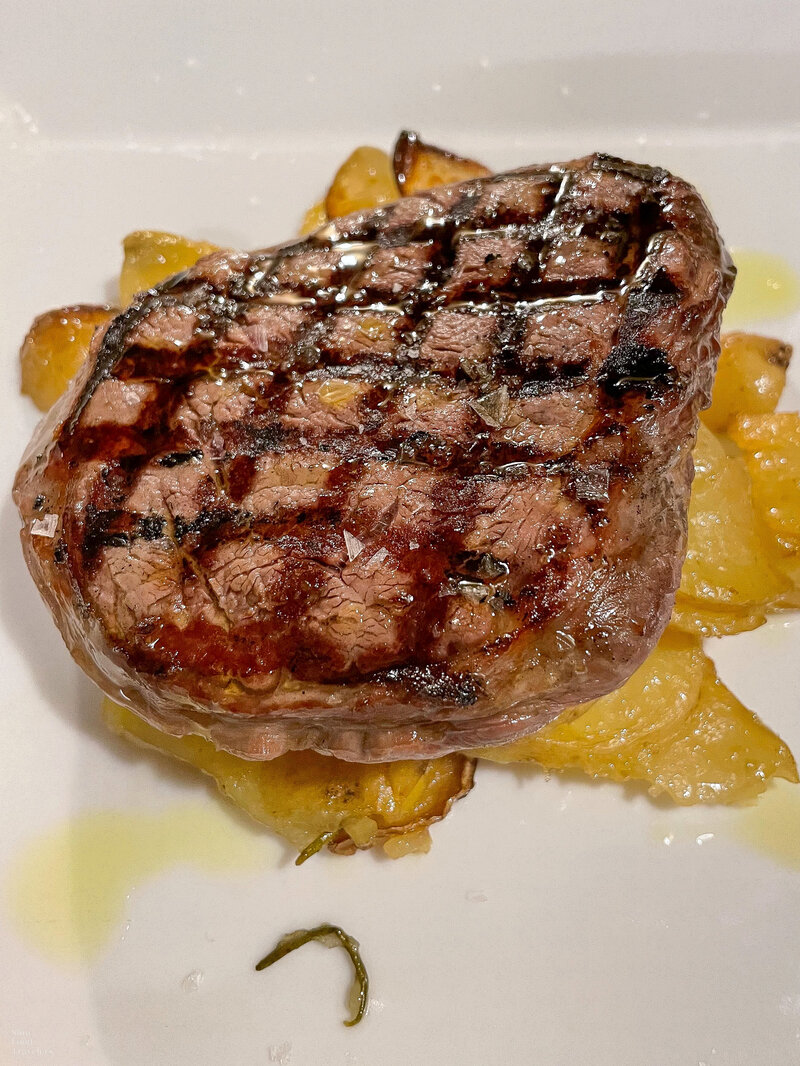 Main dish at Trattoria Molinara in Verona, Italy
