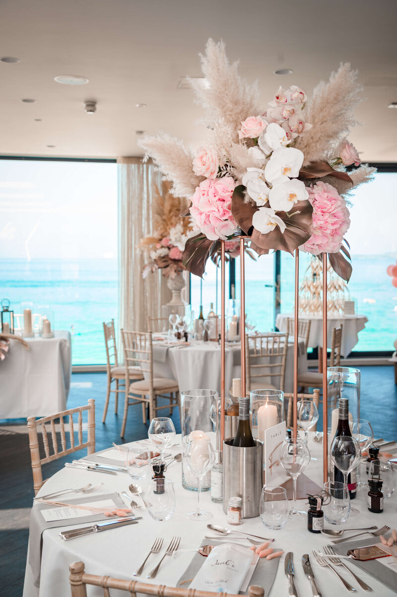 Wedding breakfast at Scorrier House