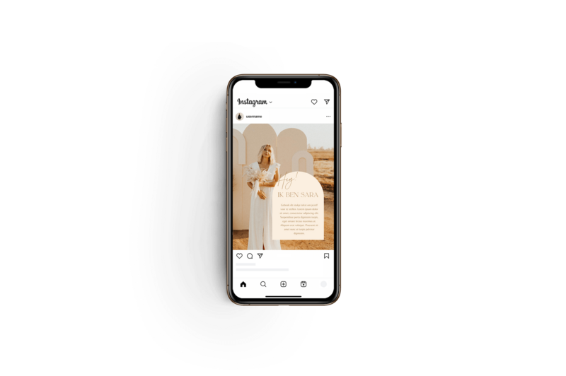 Boho Instagram templates voor fotografen