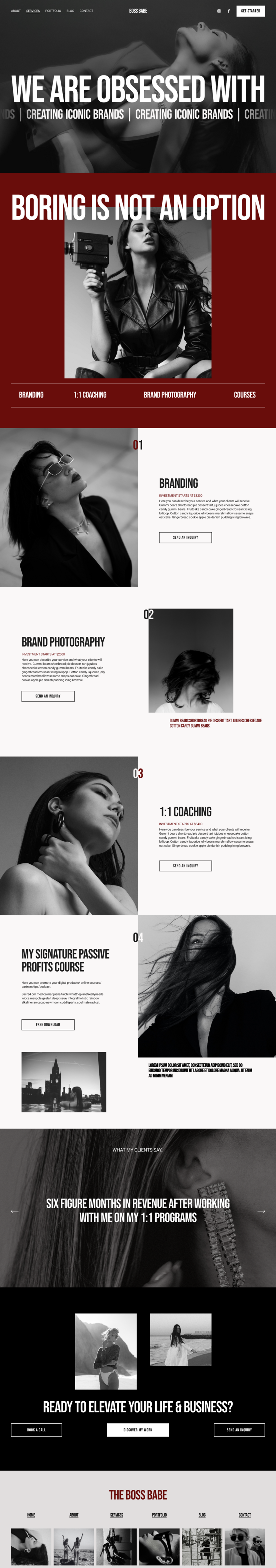 Portfolio project three brand and website mockup5