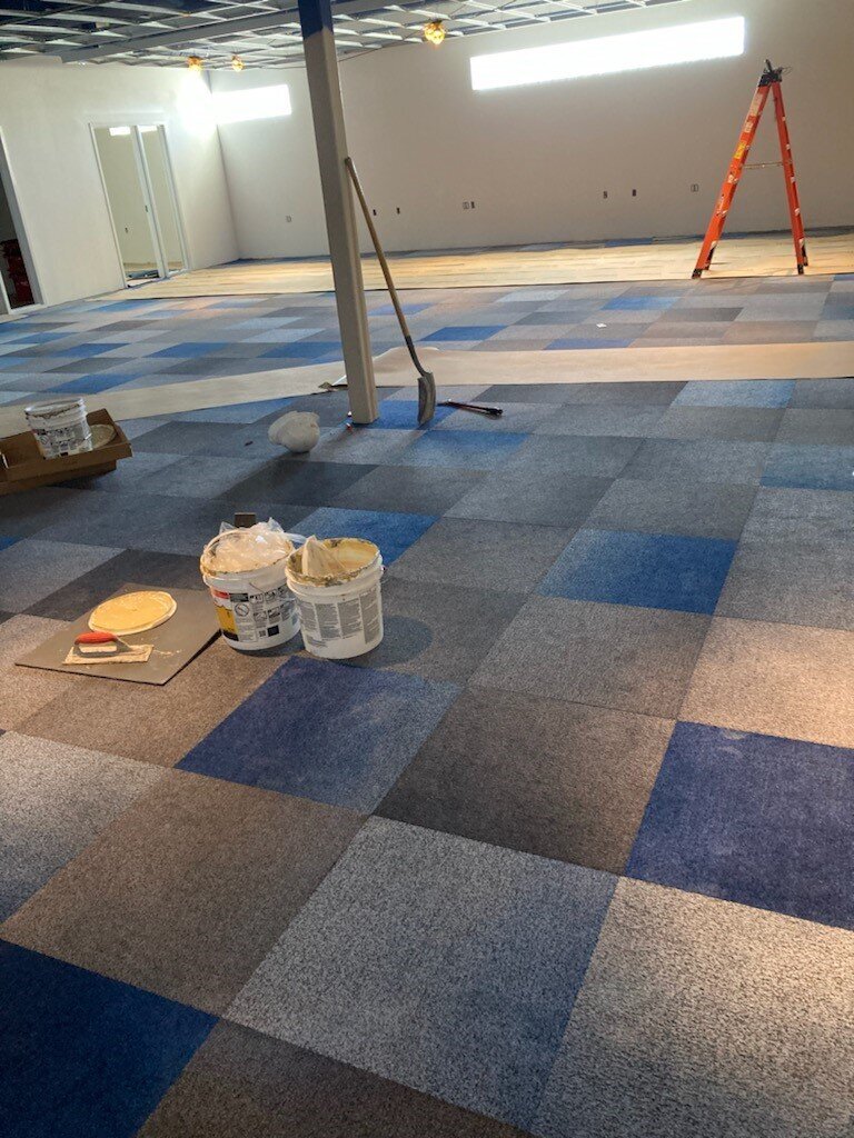 Floor Tech Blue Carpet Tile Office