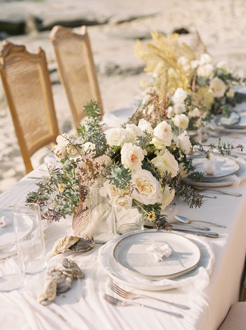 Four wedding guest favors.